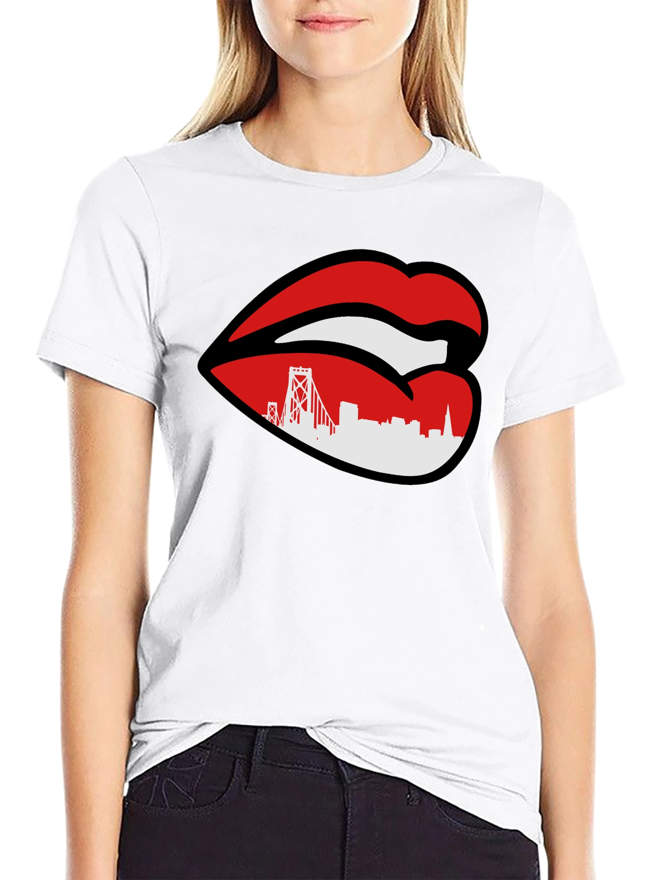 San Francisco Lips Graphic T-Shirt