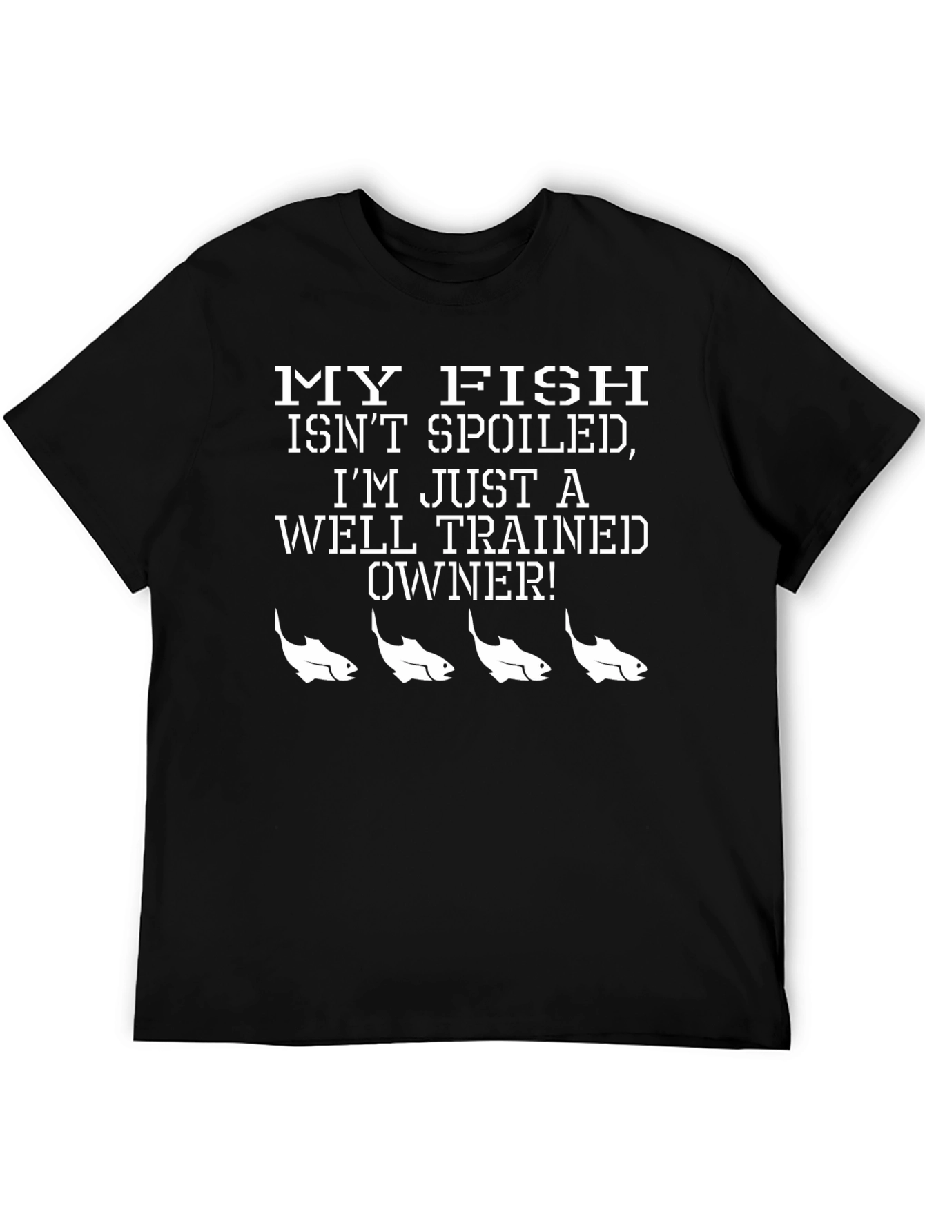 Funny Fish Owner Black T-Shirt