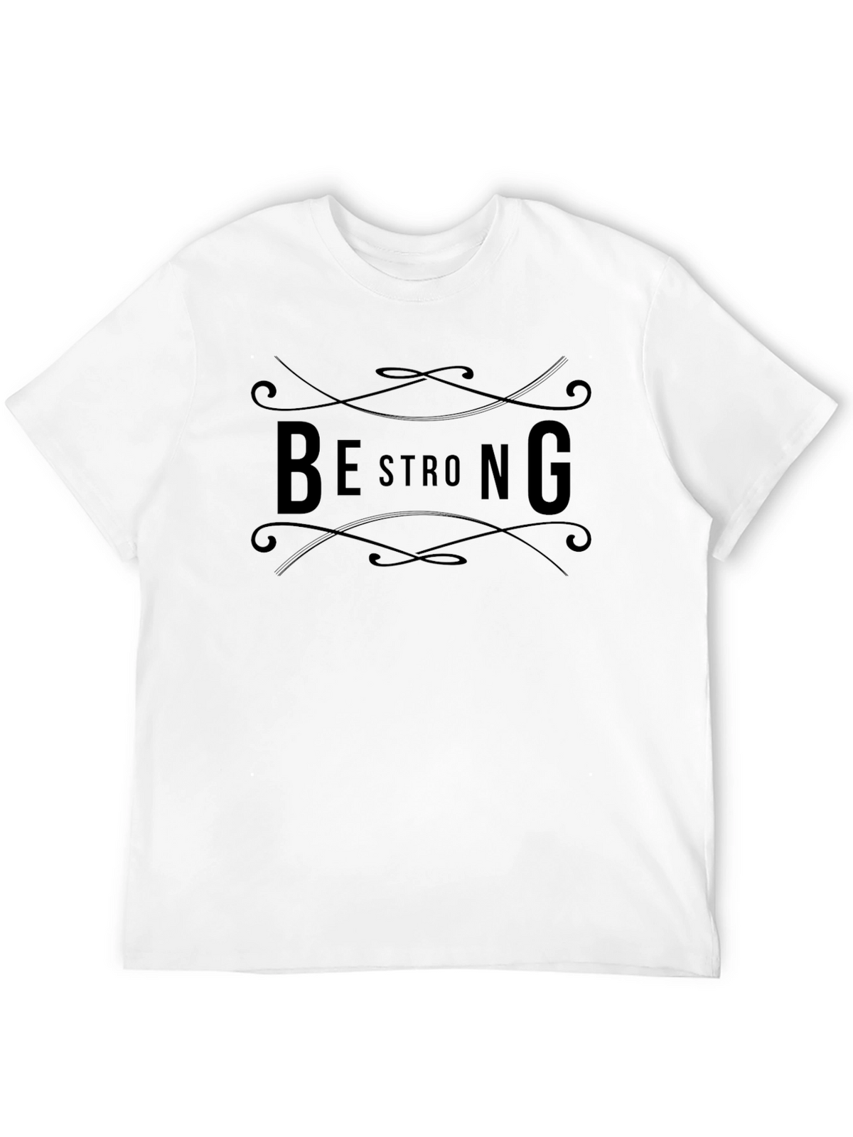 Be Strong Graphic Tee - Mens Black T-Shirt