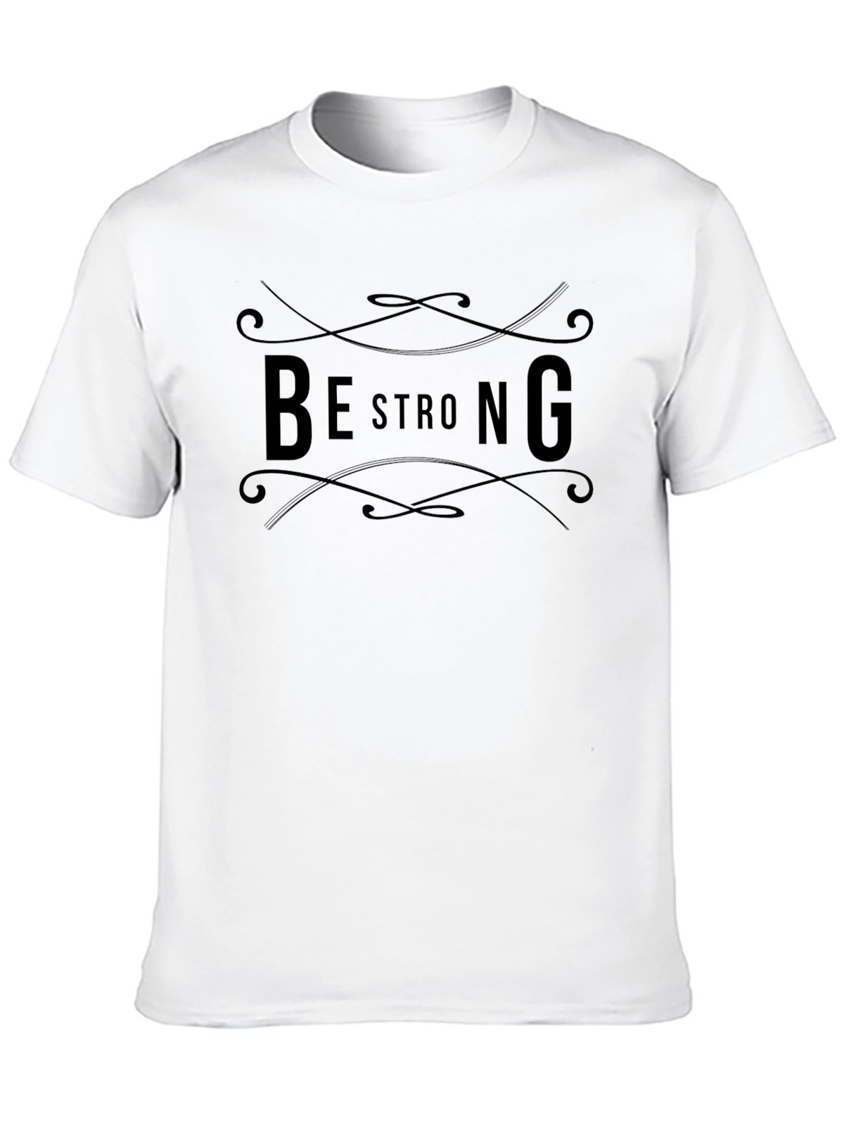 Be Strong Graphic Tee - Mens Black T-Shirt