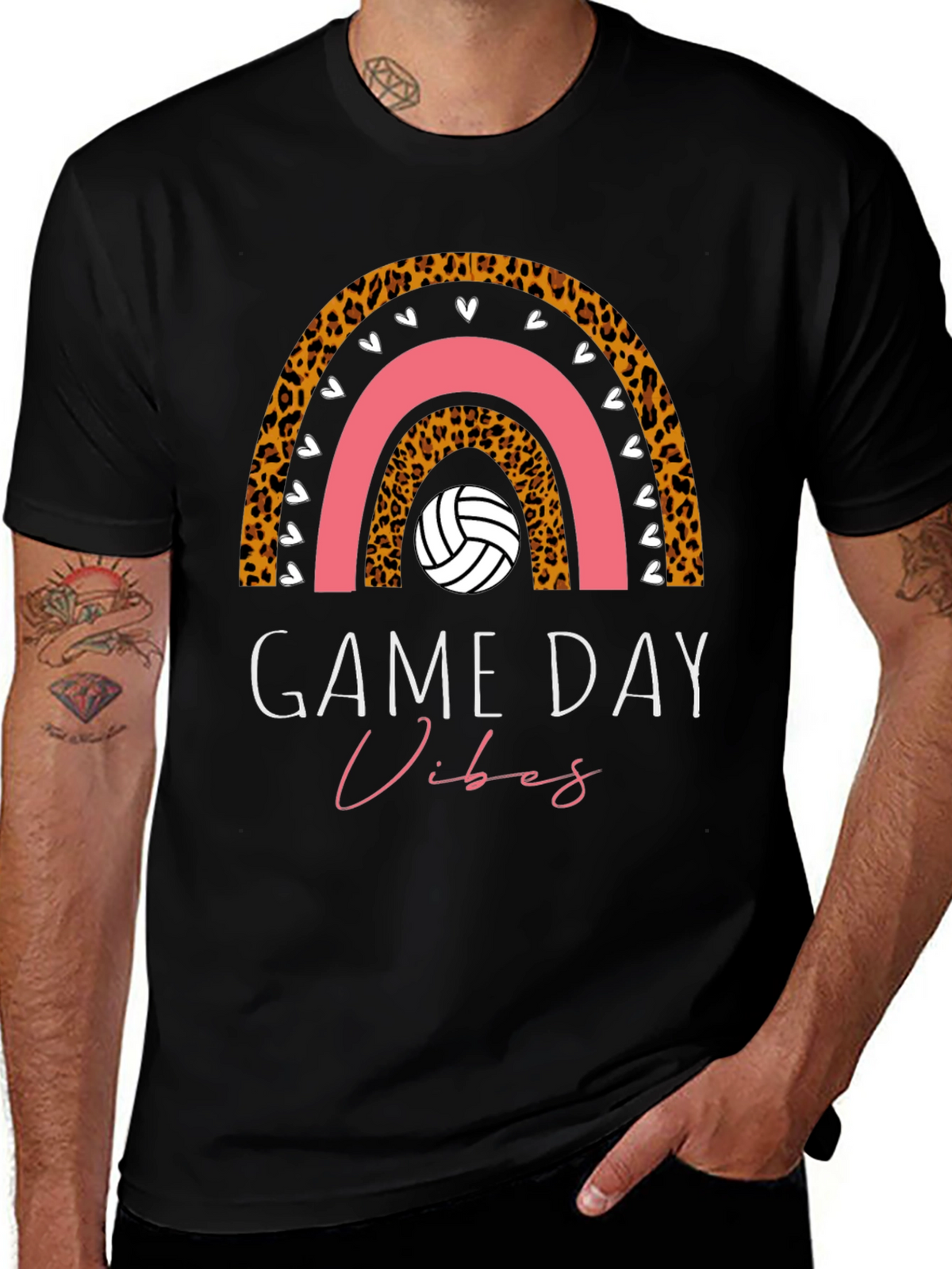 Game Day Vibes Volleyball Graphic Tee