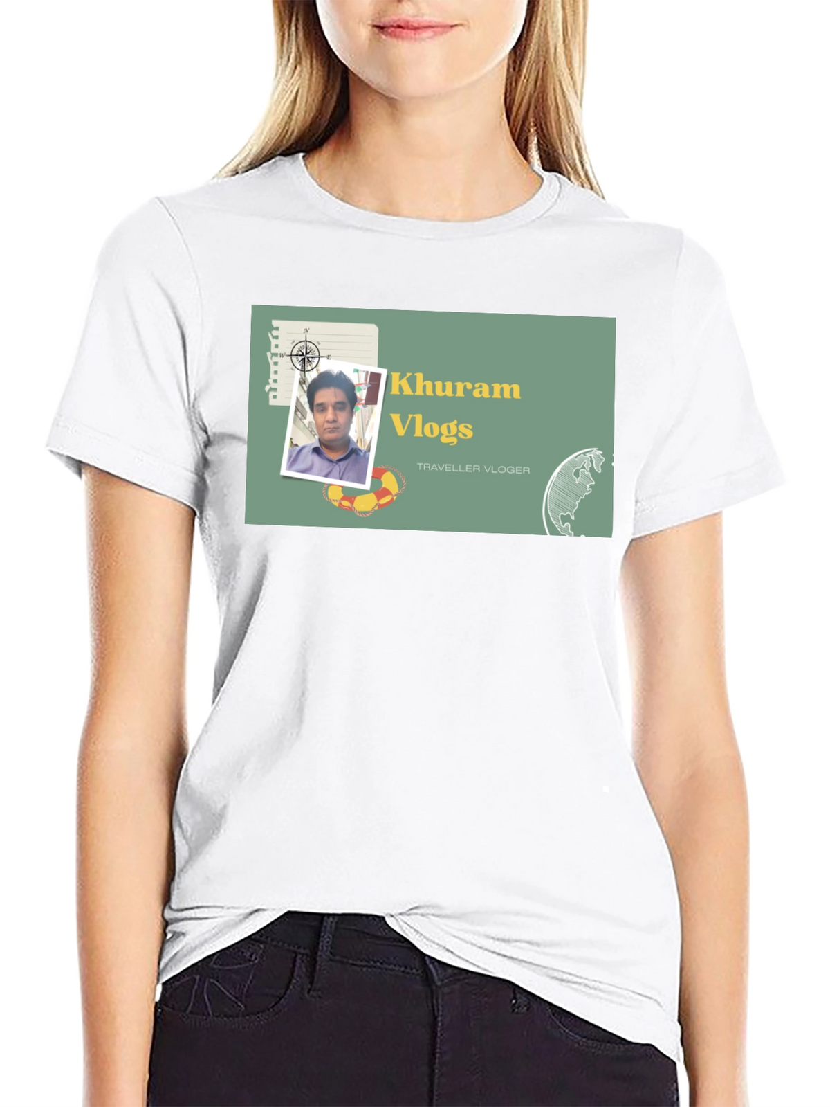 Khuram Vlogs Traveller Vlogger T-Shirt