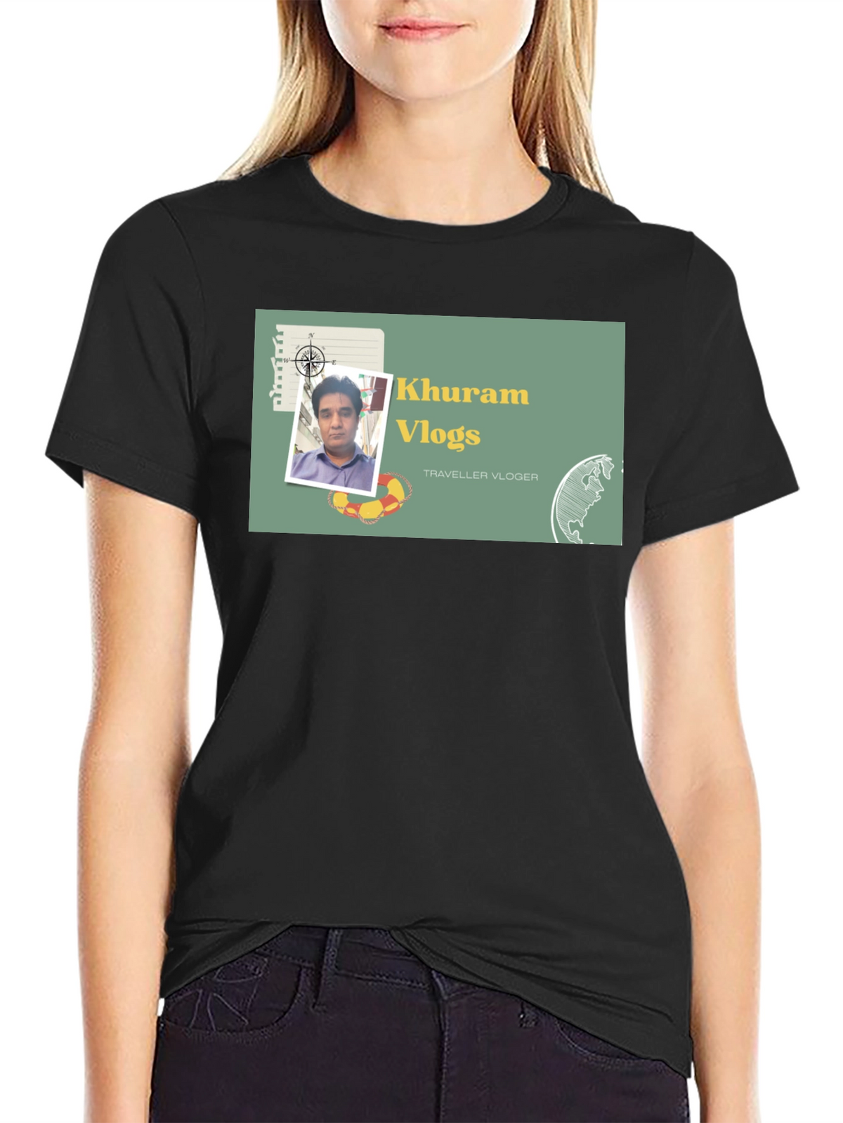 Khuram Vlogs Traveller Vlogger T-Shirt