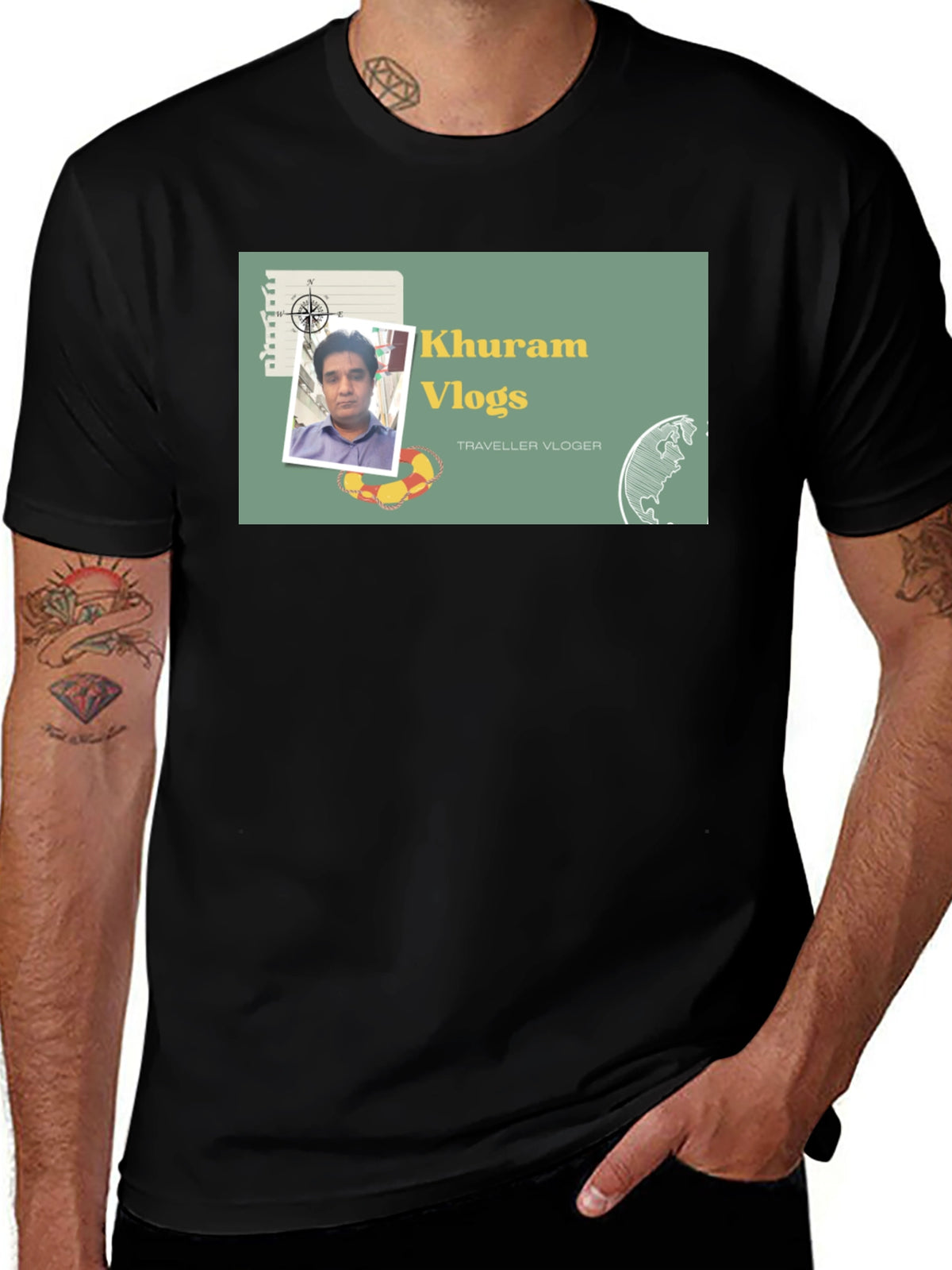 Khuram Vlogs Traveller Vlogger T-Shirt