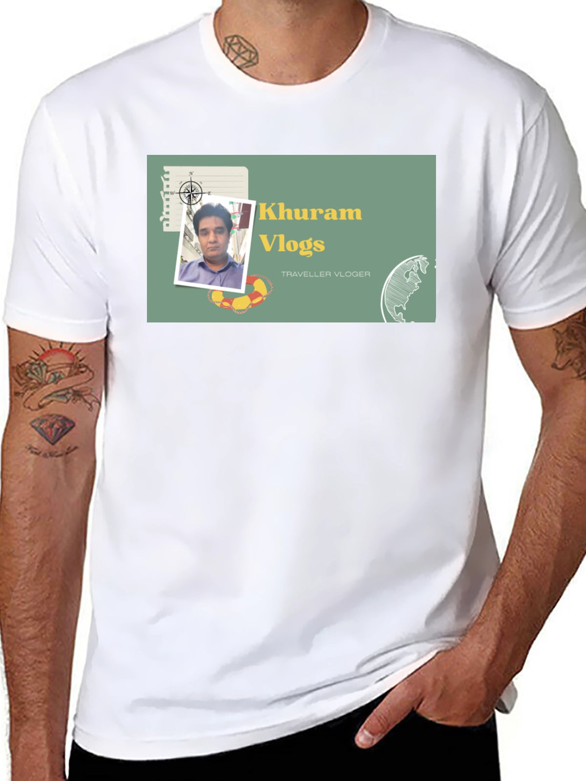 Khuram Vlogs Traveller Vlogger T-Shirt