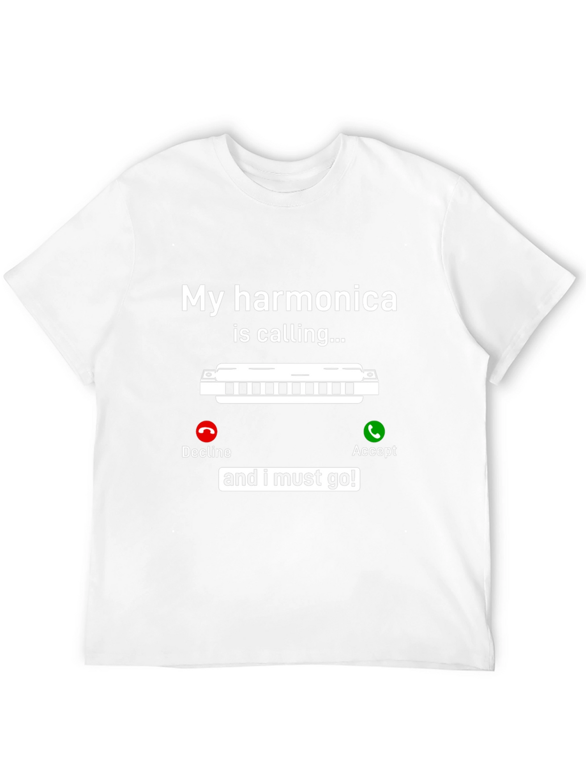 Harmonica Calling T-Shirt - Music Lover Tee