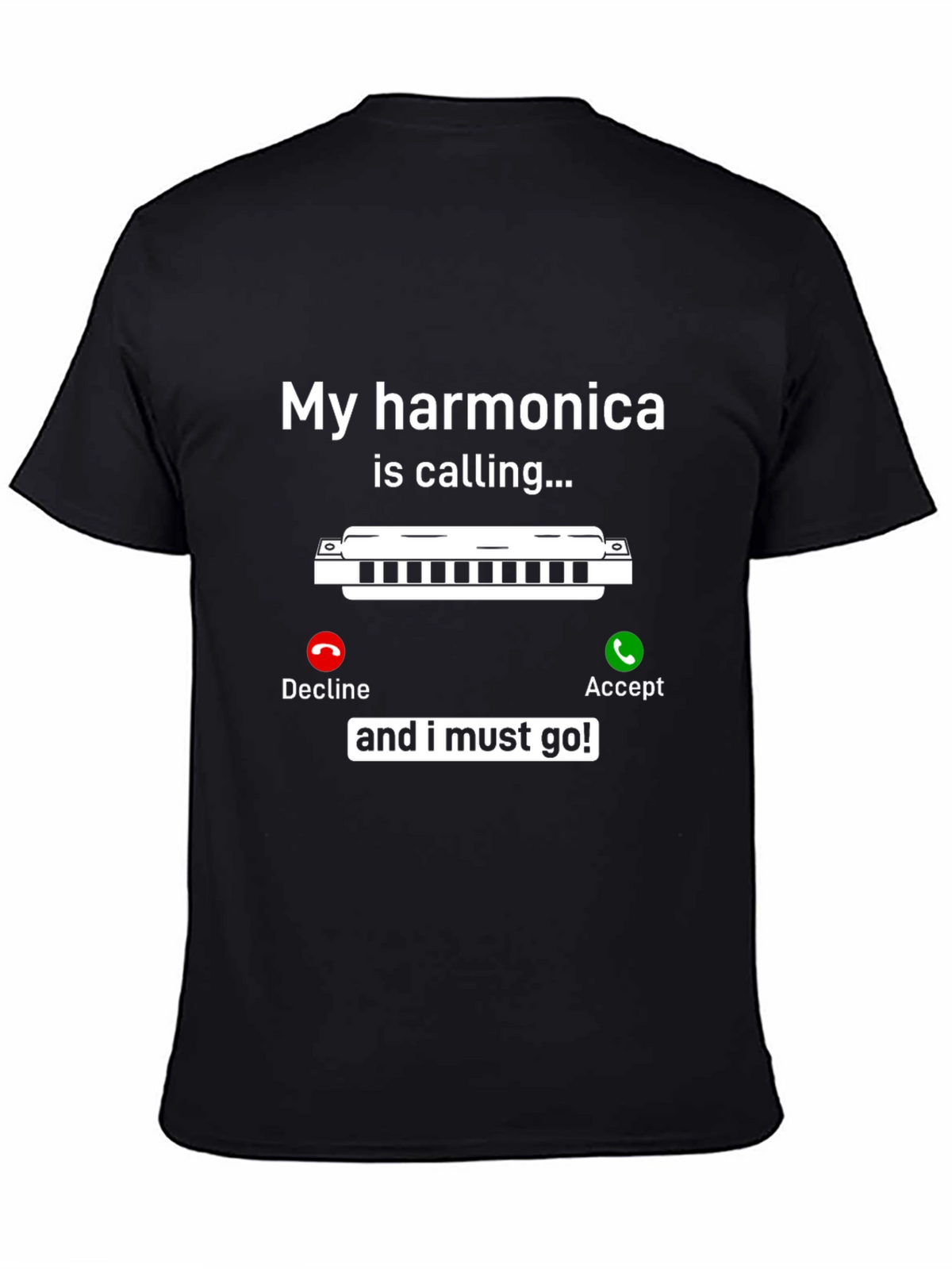 Harmonica Calling T-Shirt - Music Lover Tee