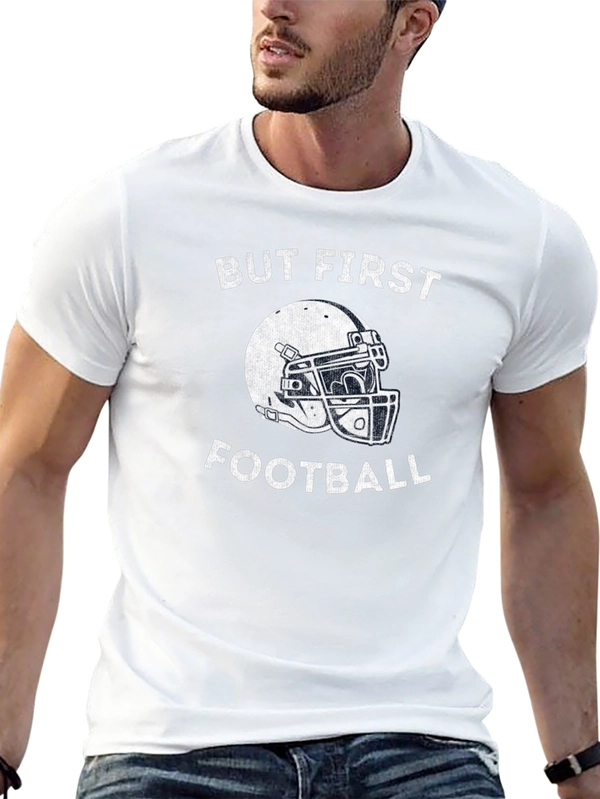 But First Football Graphic T-Shirt