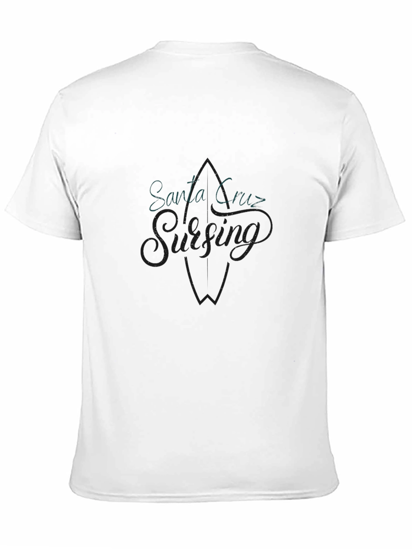 Santa Cruz Surfing Black Graphic Tee