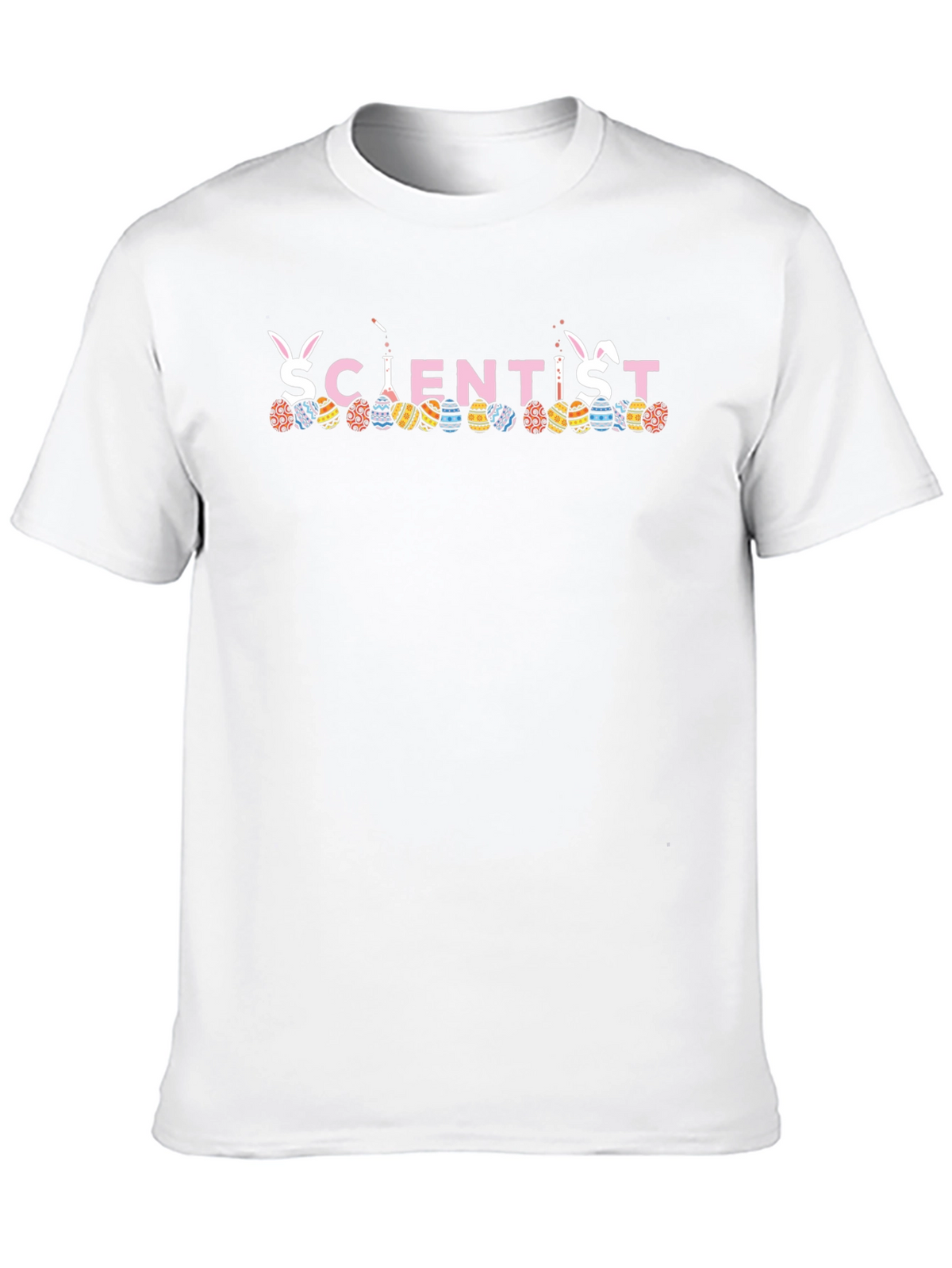 Scientist Easter Bunny Egg T-Shirt Funny Spring Holiday Tee