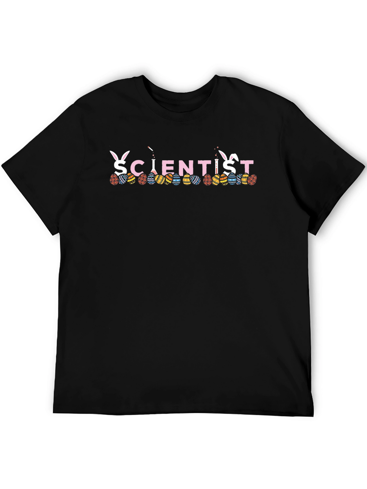 Scientist Easter Bunny Egg T-Shirt Funny Spring Holiday Tee
