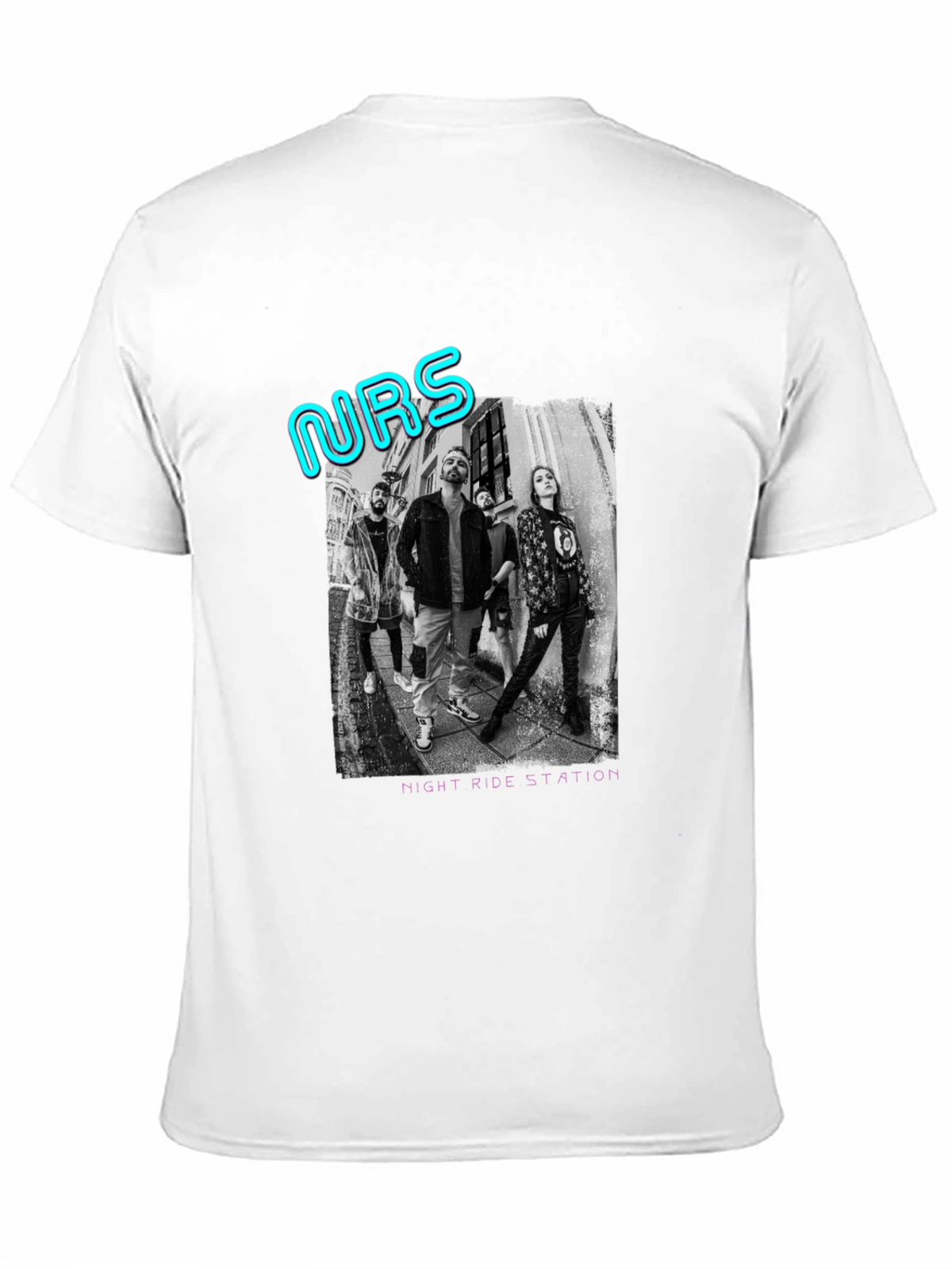 Night Ride Station Graphic T-Shirt - Black Cotton Tee