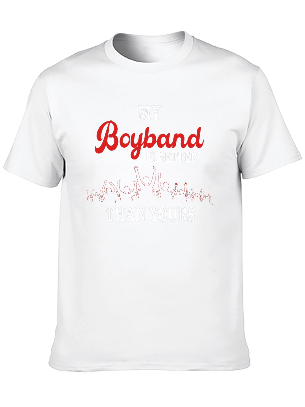 My Boyband is Better Than Yours Black T-Shirt