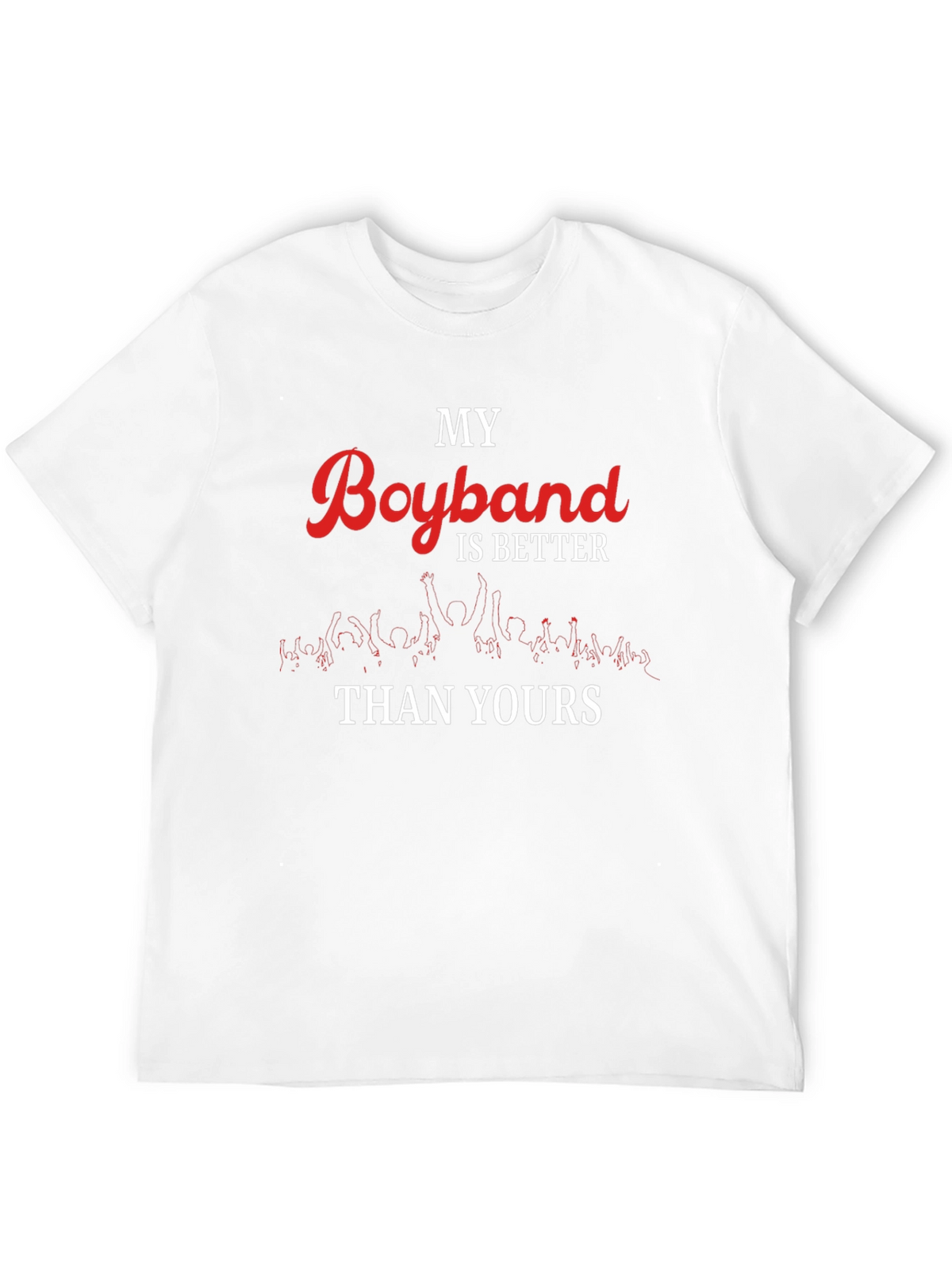 My Boyband is Better Than Yours Black T-Shirt