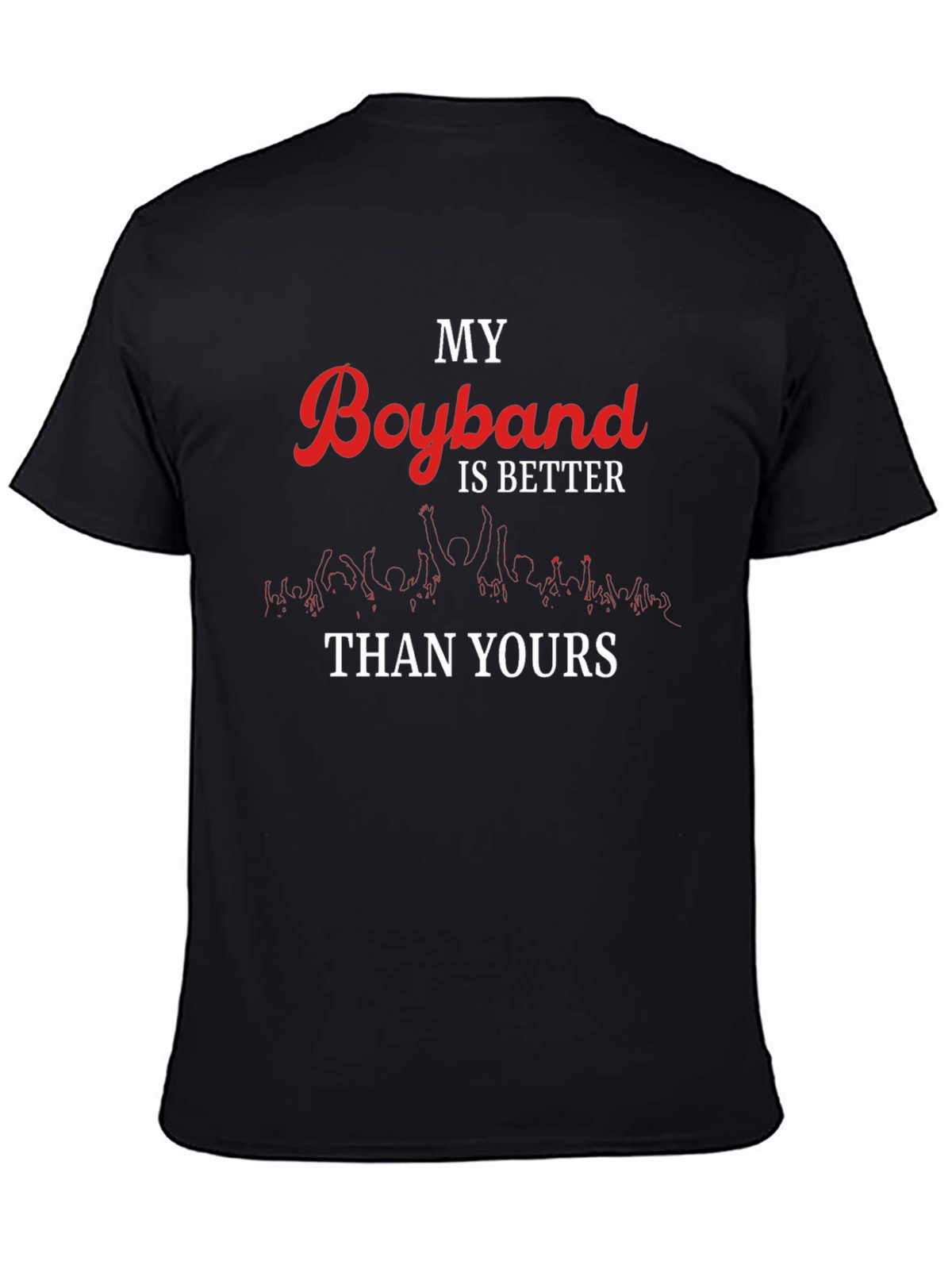 My Boyband is Better Than Yours Black T-Shirt