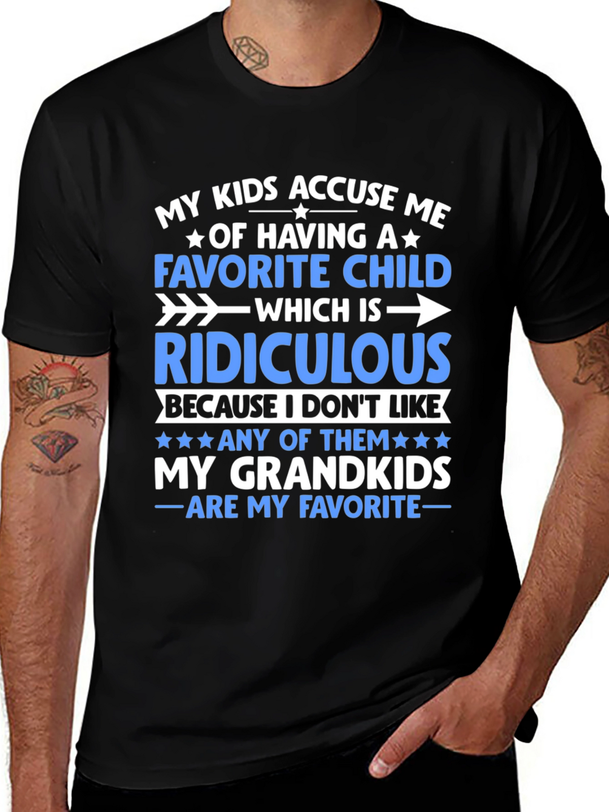 Funny Grandparent T-Shirt: My Grandkids Are My Favorite
