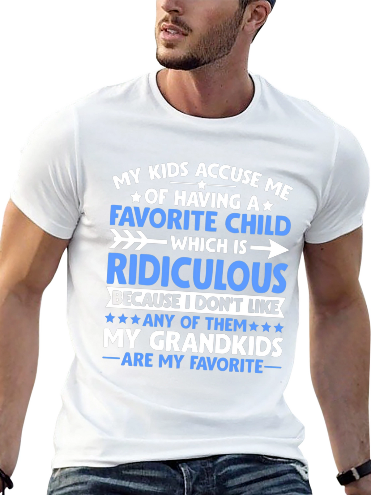 Funny Grandparent T-Shirt: My Grandkids Are My Favorite