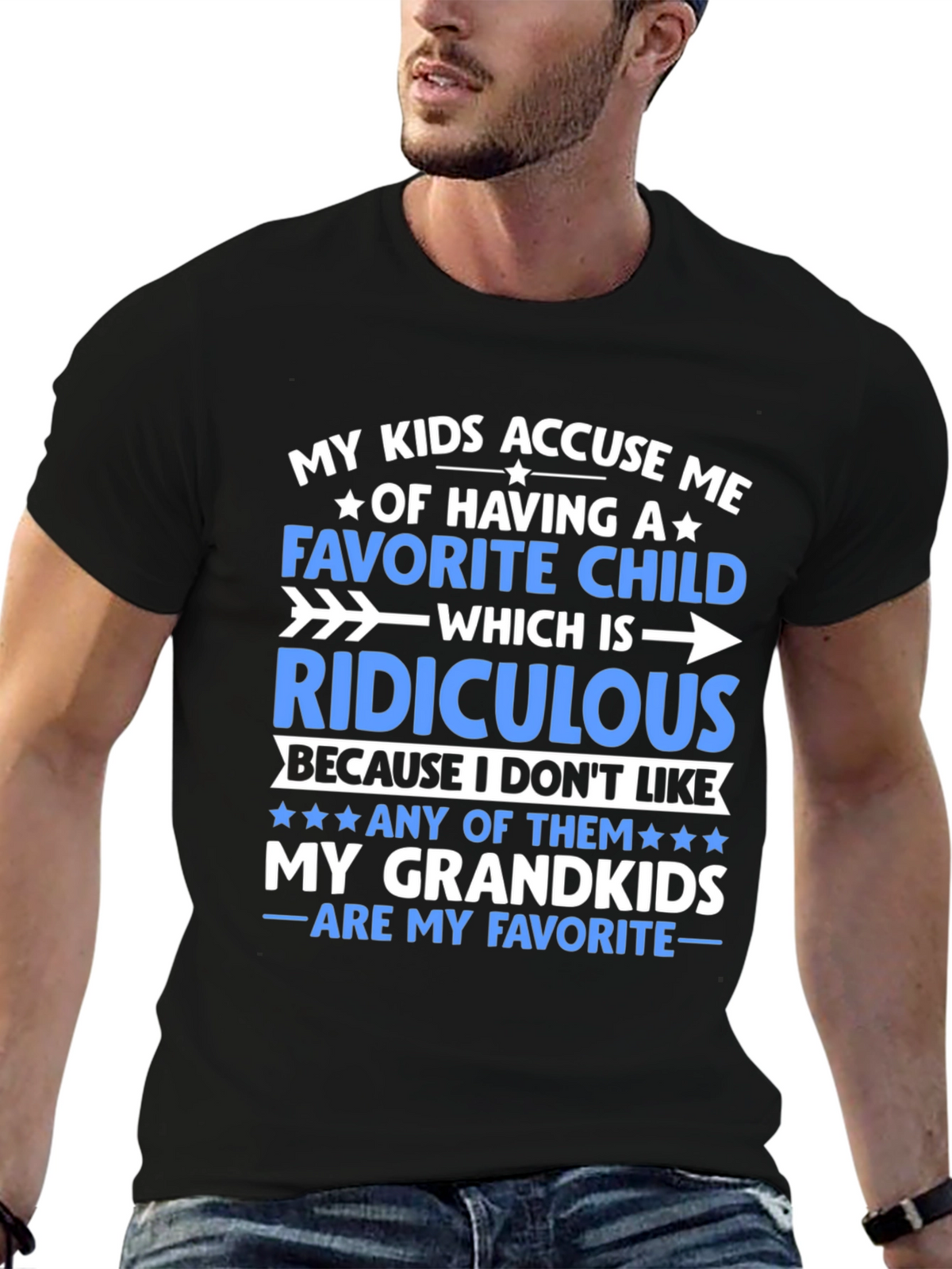 Funny Grandparent T-Shirt: My Grandkids Are My Favorite