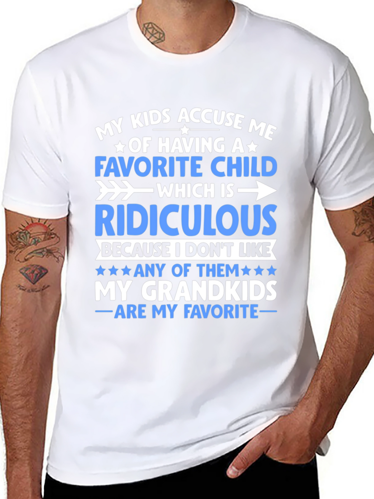 Funny Grandparent T-Shirt: My Grandkids Are My Favorite