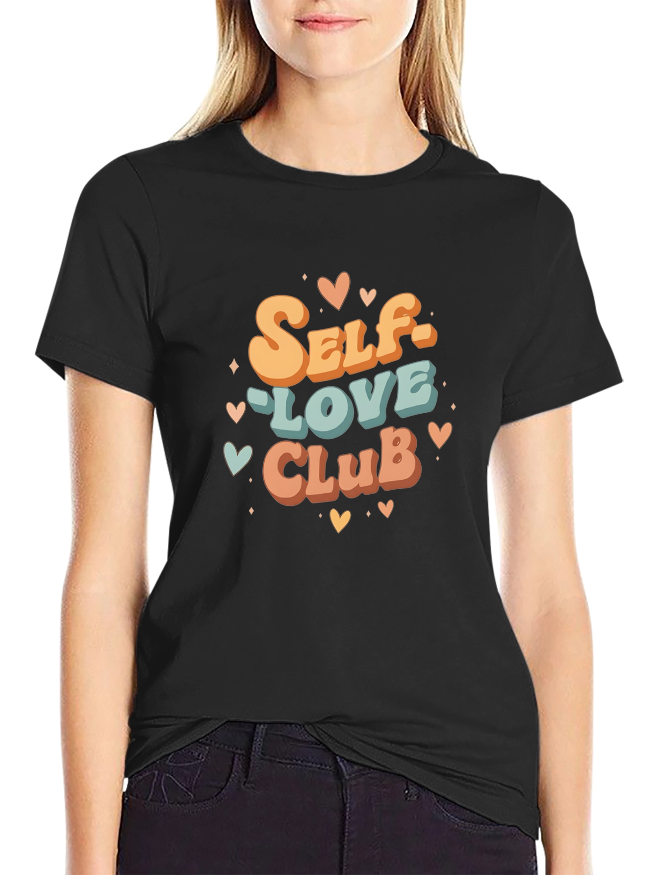 Self-Love Club Graphic Tee - Retro Style