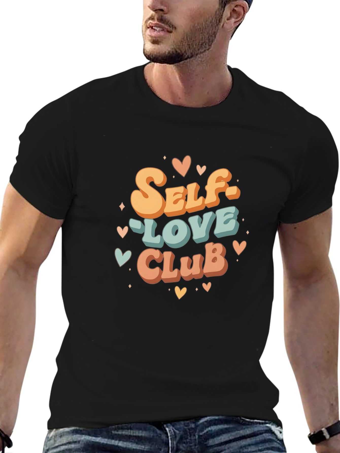 Self-Love Club Graphic Tee - Retro Style