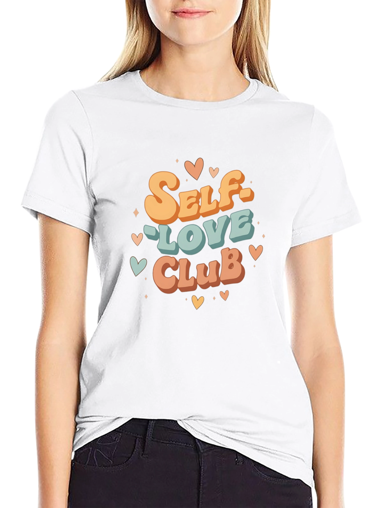 Self-Love Club Graphic Tee - Retro Style