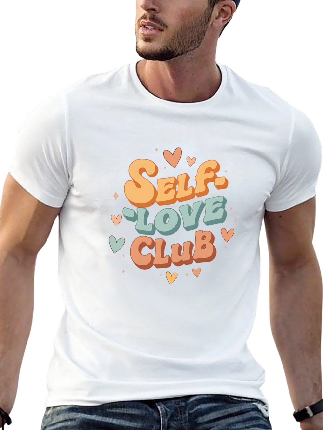 Self-Love Club Graphic Tee - Retro Style