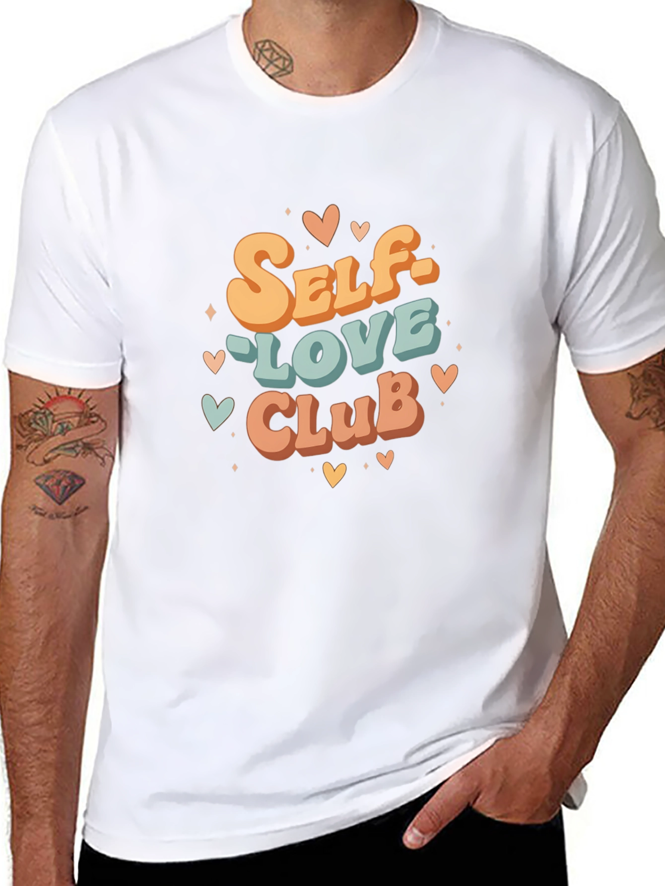 Self-Love Club Graphic Tee - Retro Style
