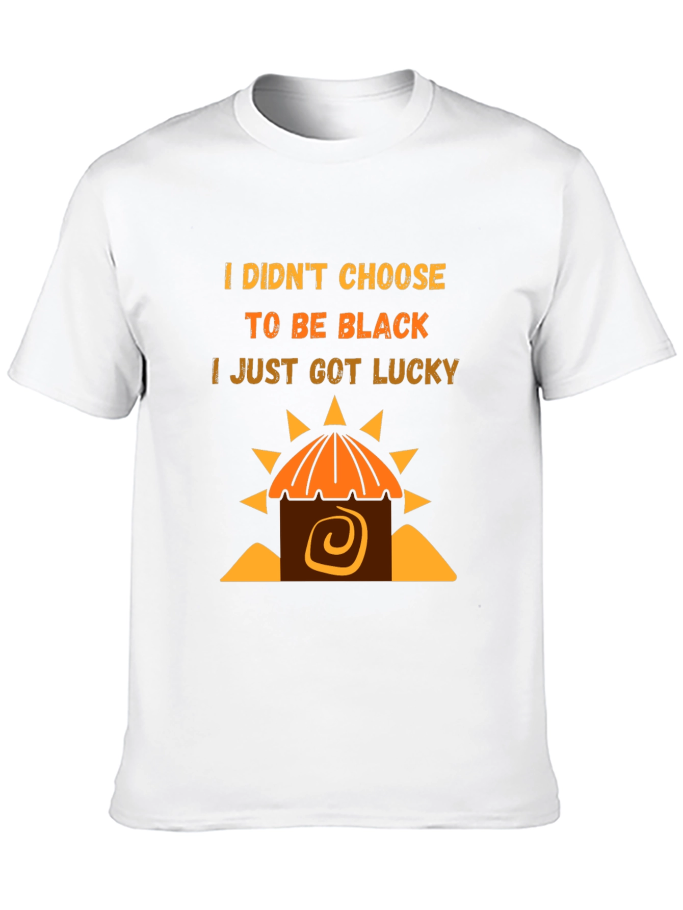 Lucky Black T-Shirt - Unique Graphic Tee