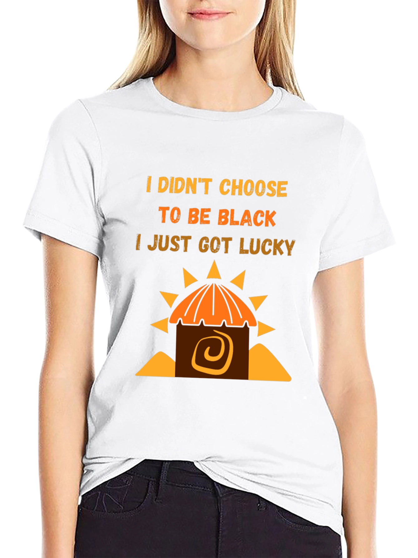 Lucky Black T-Shirt - Unique Graphic Tee