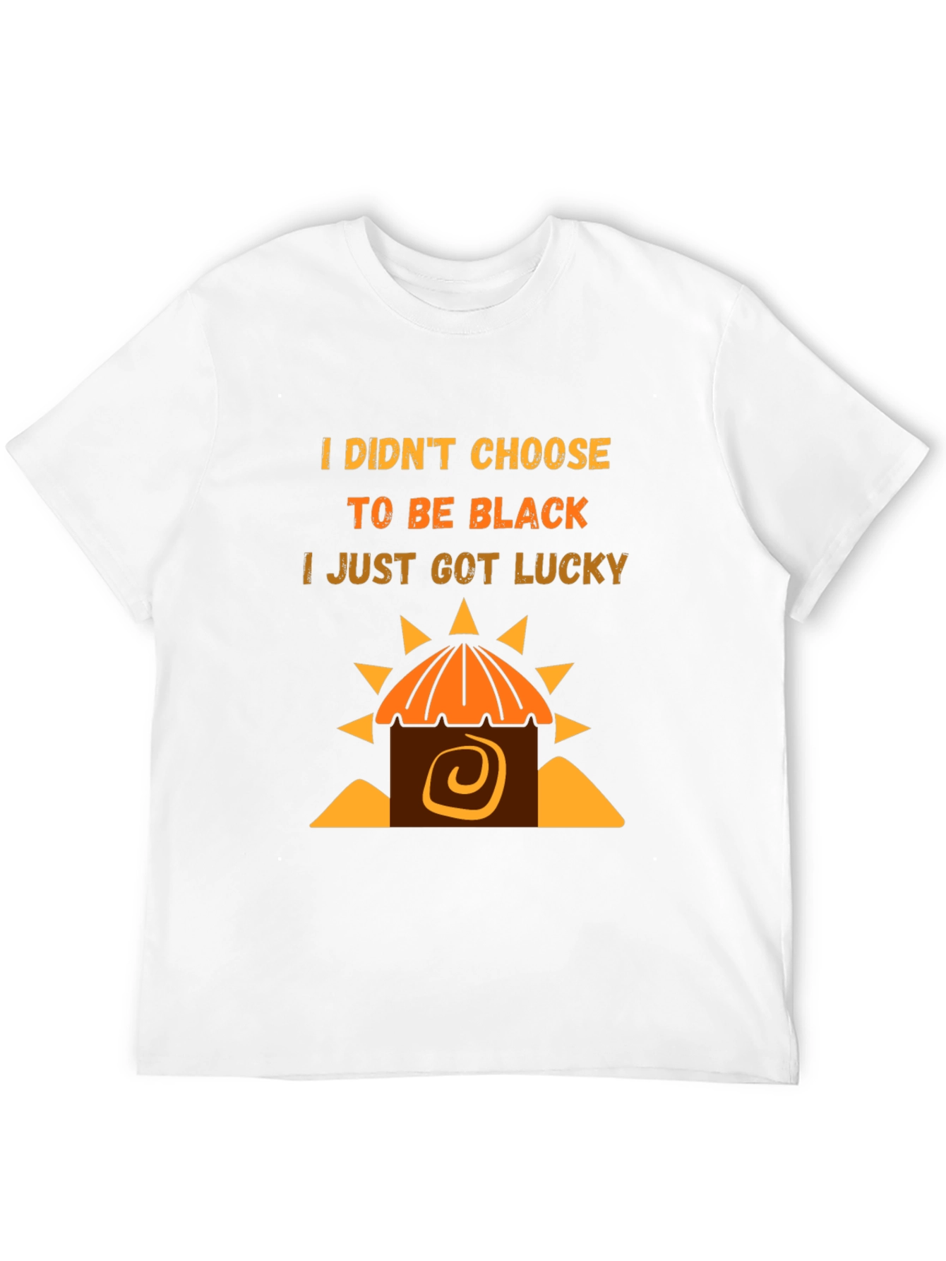 Lucky Black T-Shirt - Unique Graphic Tee