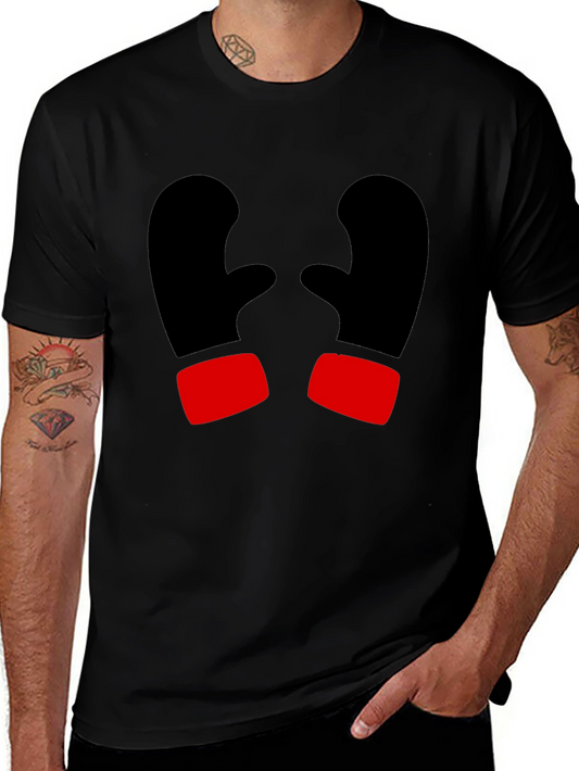 Boxing Gloves Graphic T-Shirt - Black