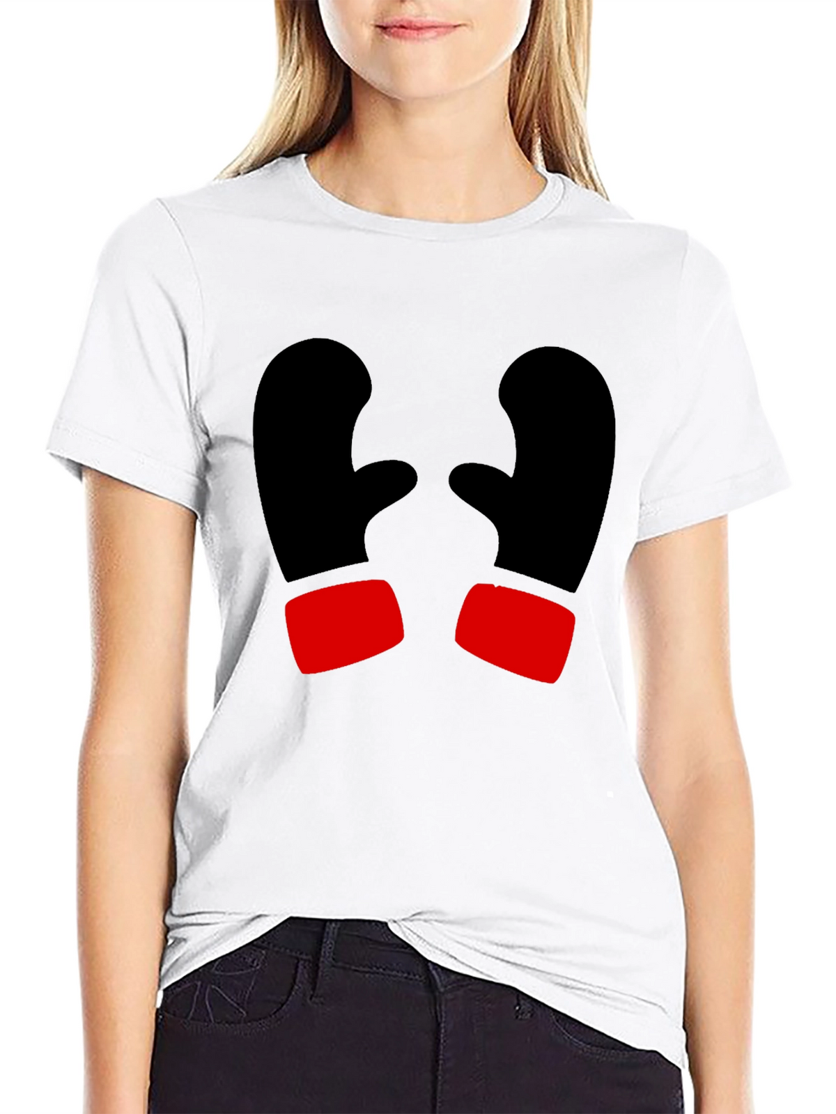 Boxing Gloves Graphic T-Shirt - Black
