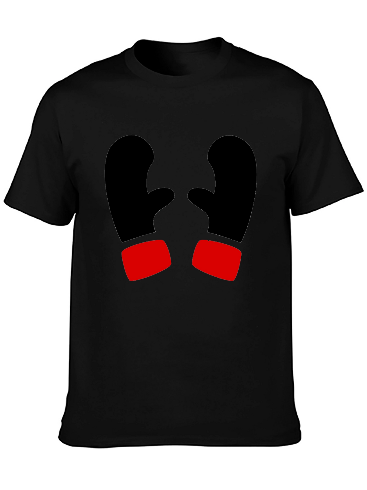 Boxing Gloves Graphic T-Shirt - Black
