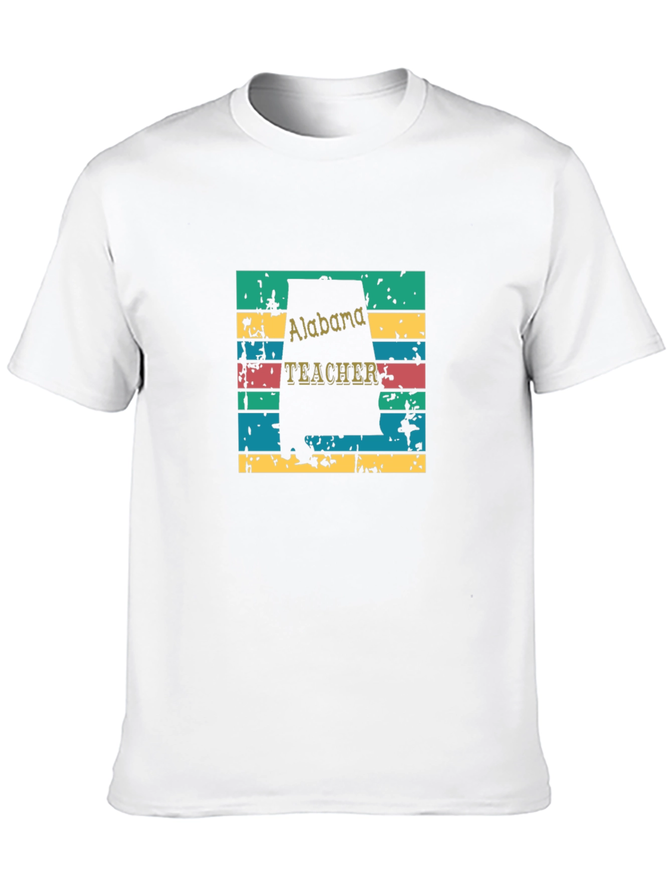 Alabama Teacher Retro T-Shirt - Black