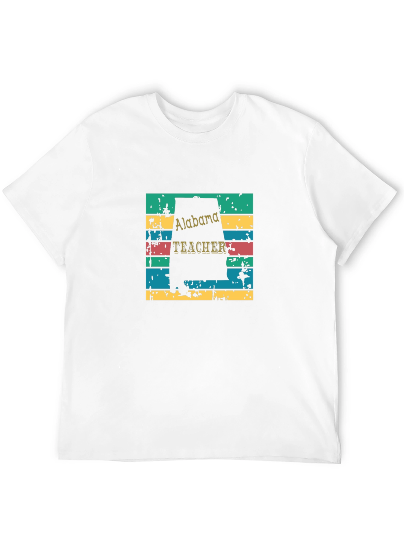 Alabama Teacher Retro T-Shirt - Black