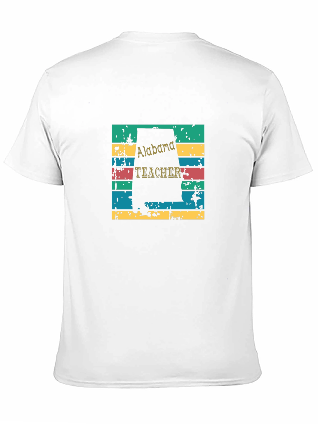 Alabama Teacher Retro T-Shirt - Black