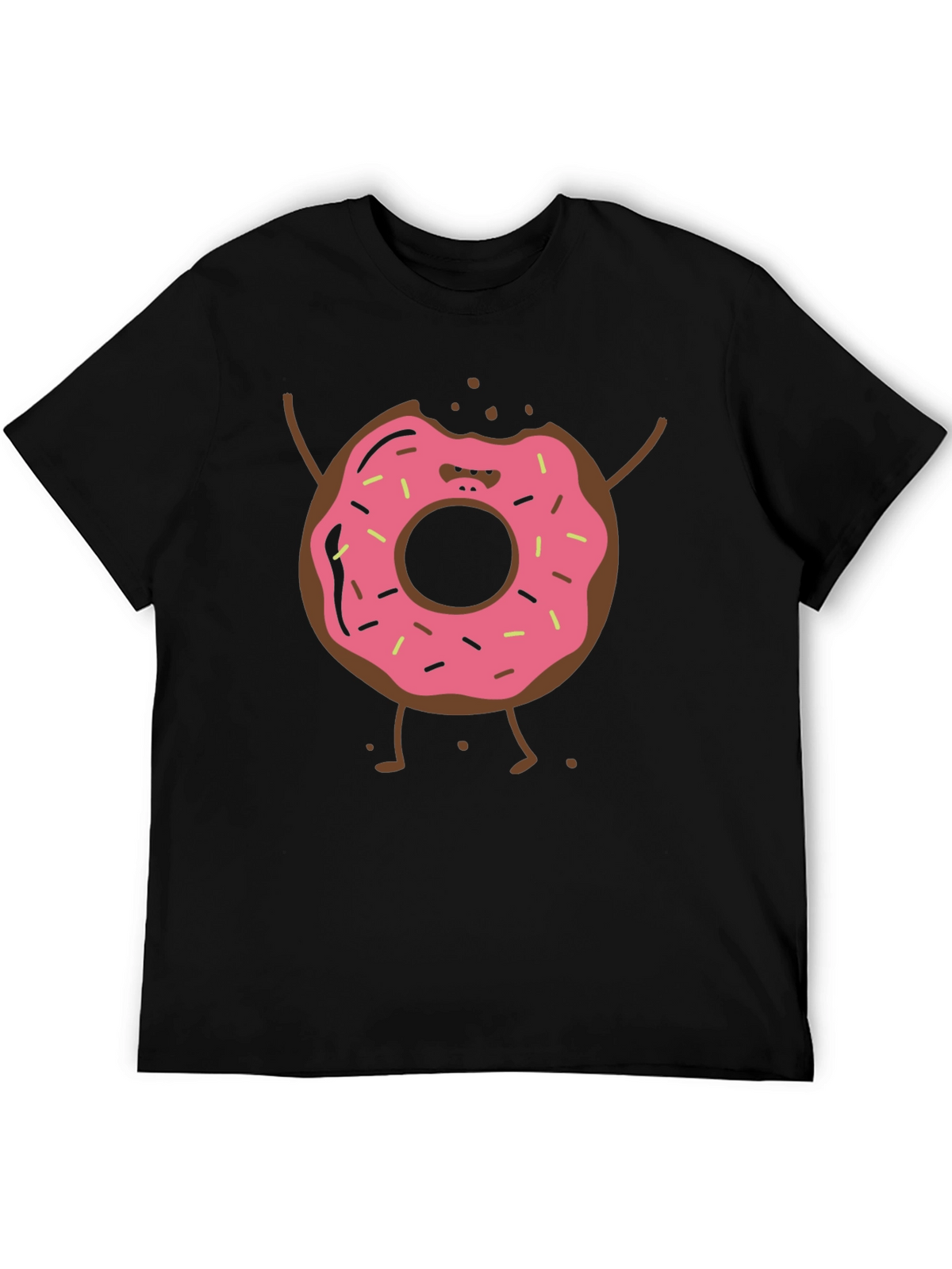 Funny Donut Cartoon Graphic T-Shirt