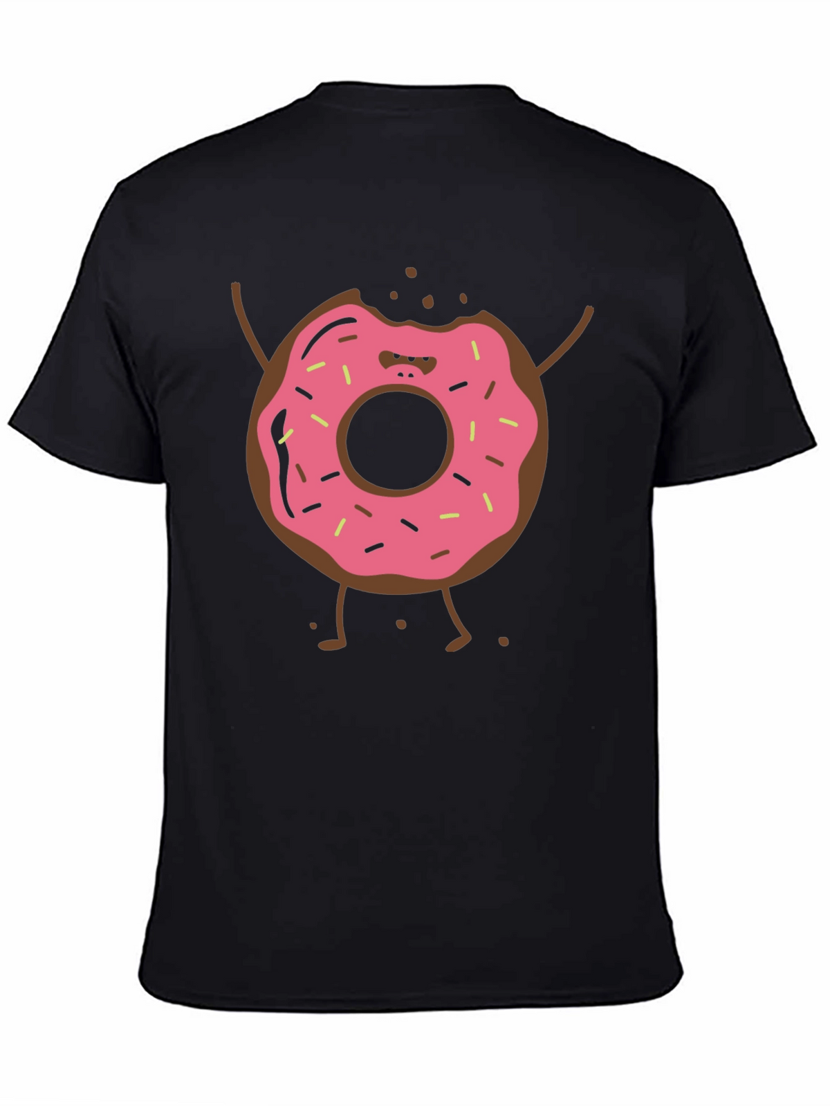 Funny Donut Cartoon Graphic T-Shirt