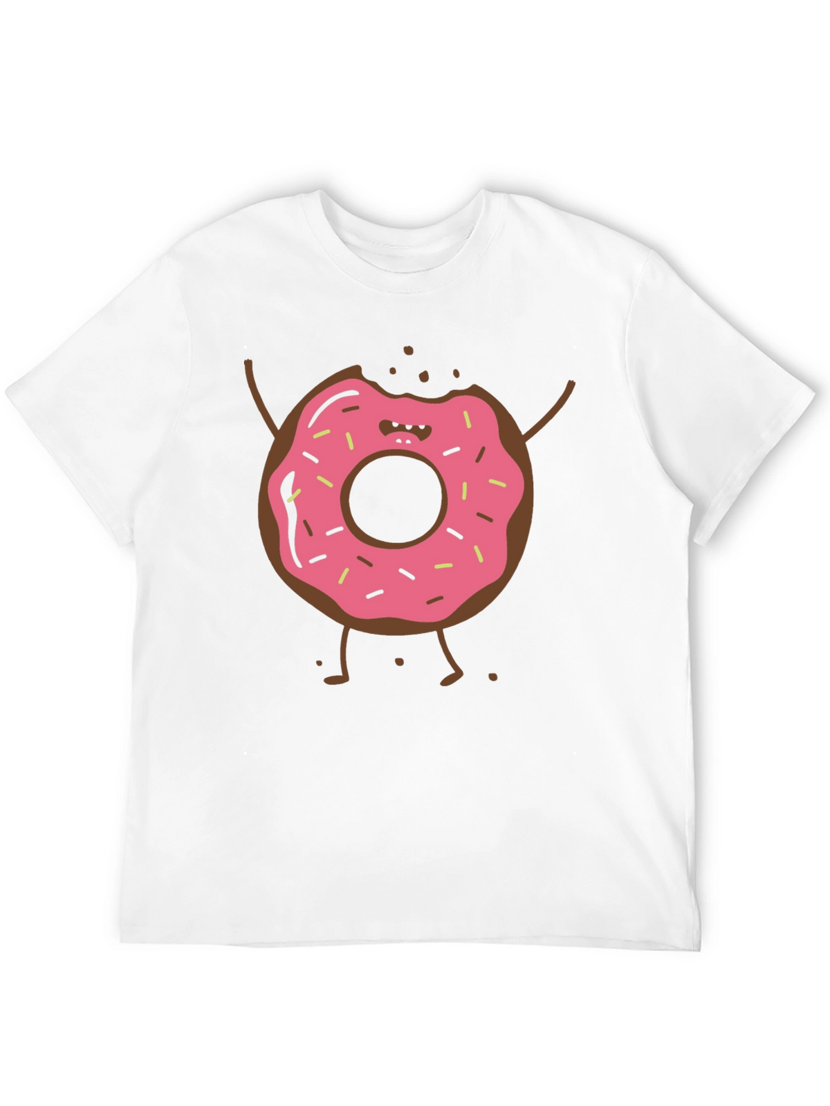 Funny Donut Cartoon Graphic T-Shirt