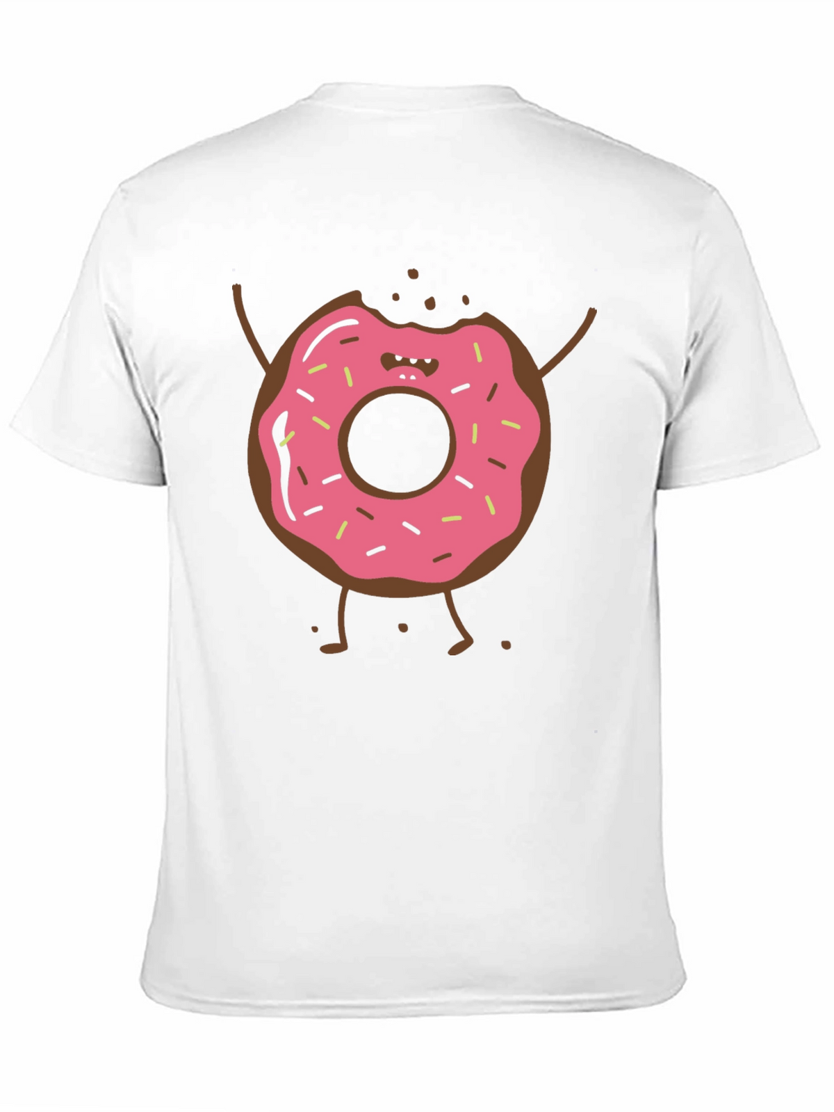 Funny Donut Cartoon Graphic T-Shirt