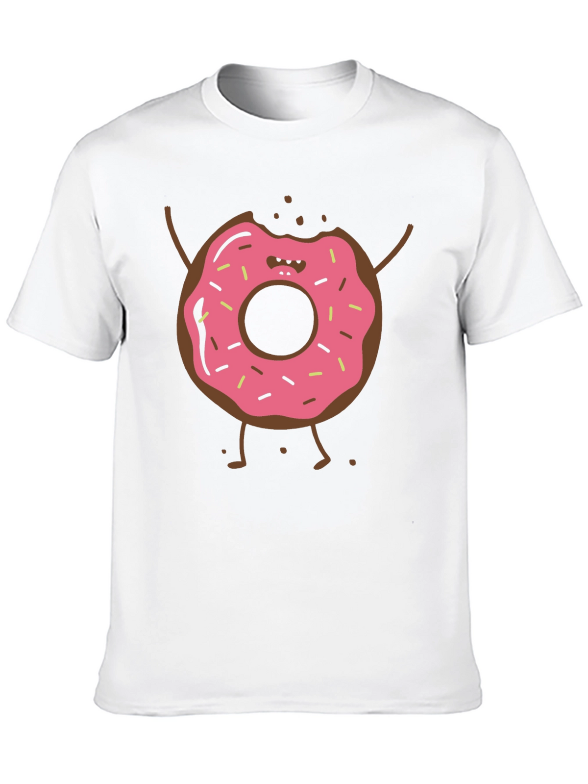 Funny Donut Cartoon Graphic T-Shirt