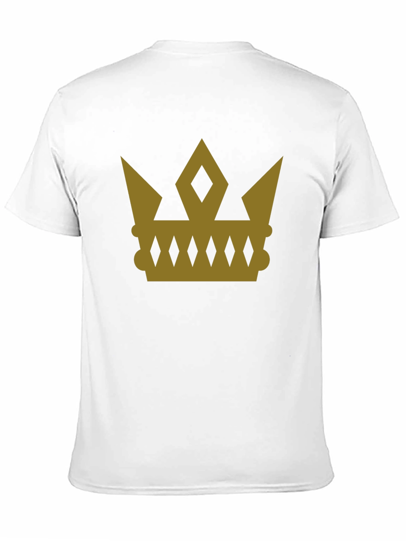 Gold Crown Graphic Tee - Stylish Royal Design