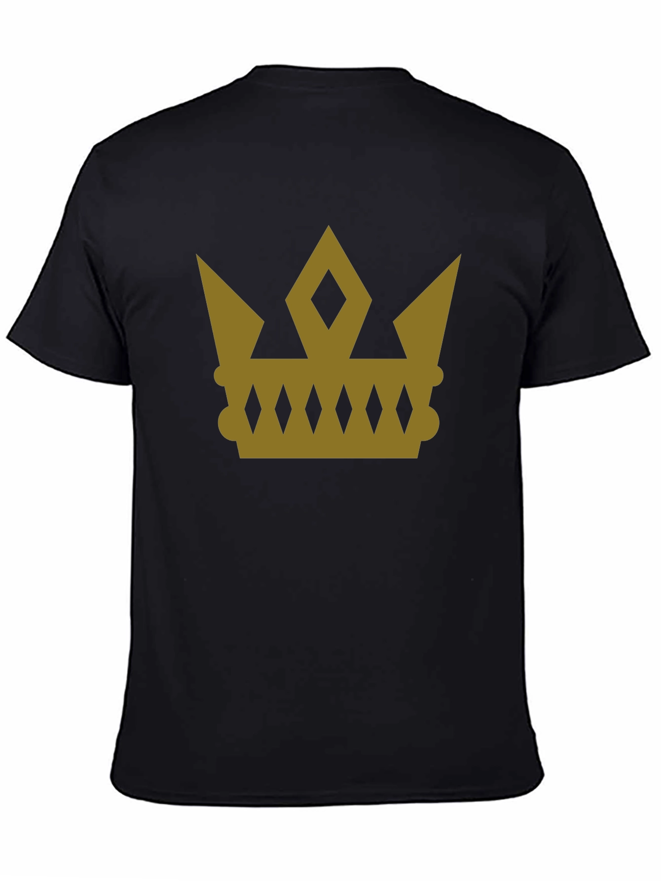 Gold Crown Graphic Tee - Stylish Royal Design