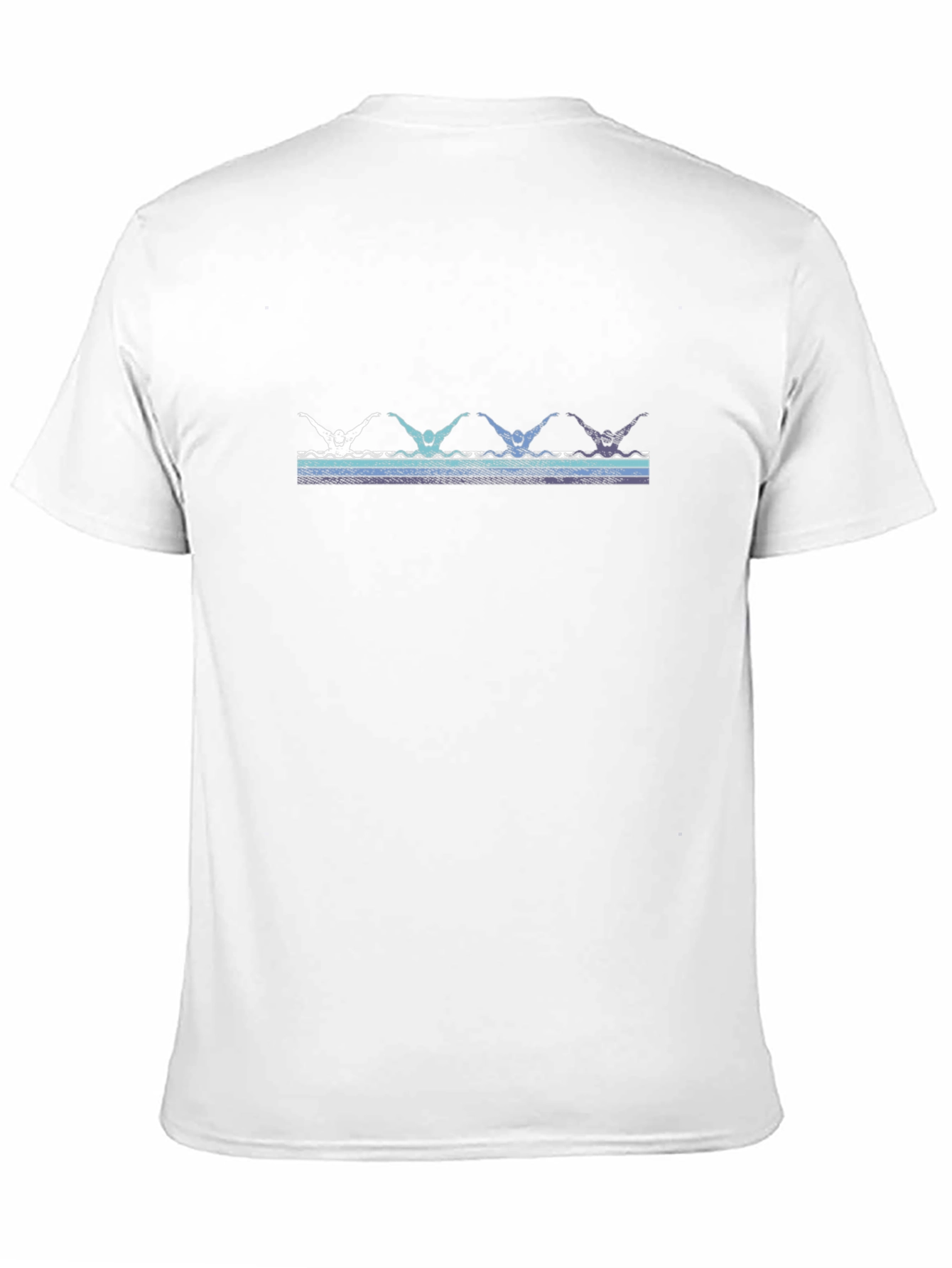 Retro Swimmers Black T-Shirt