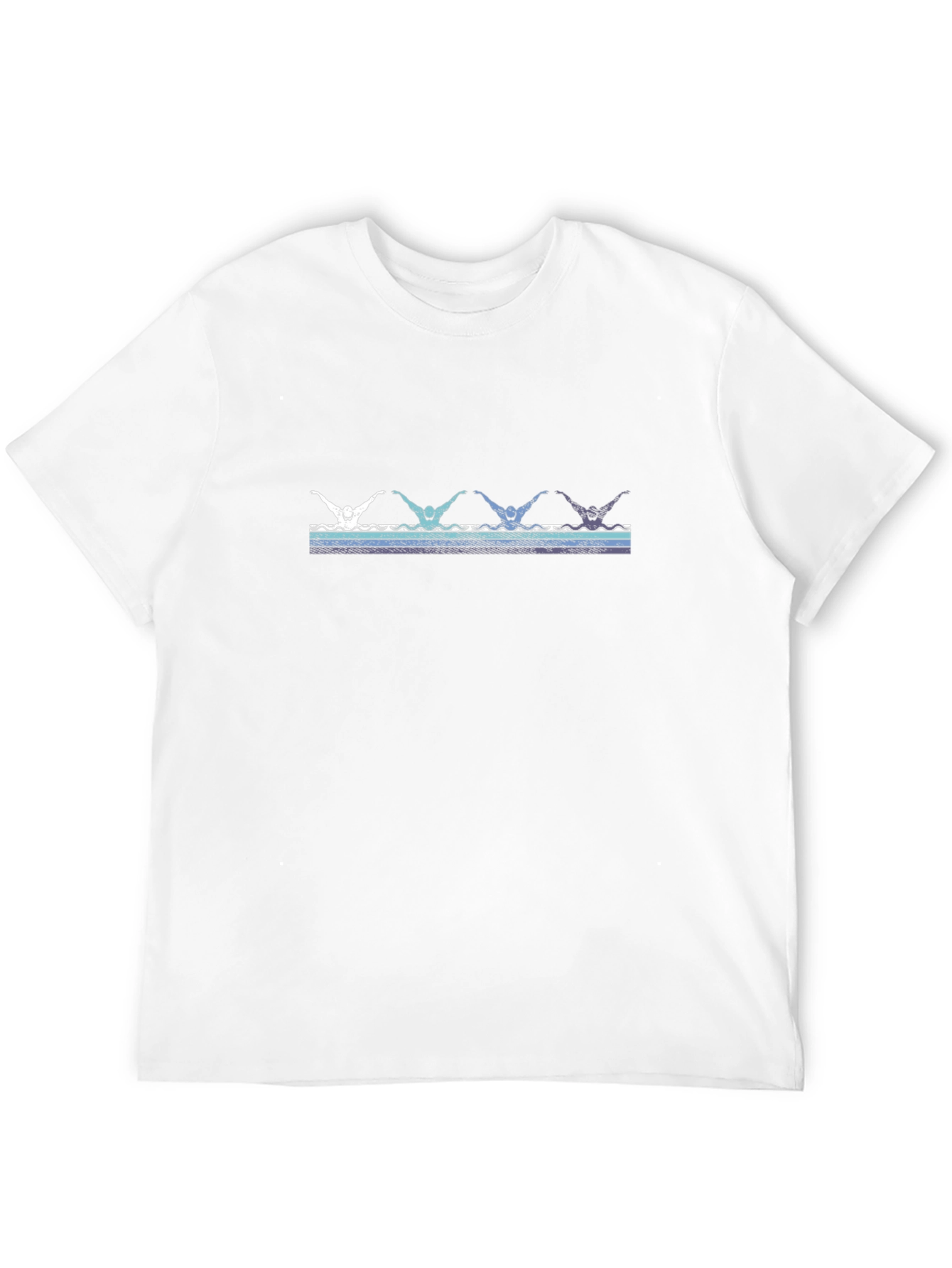 Retro Swimmers Black T-Shirt