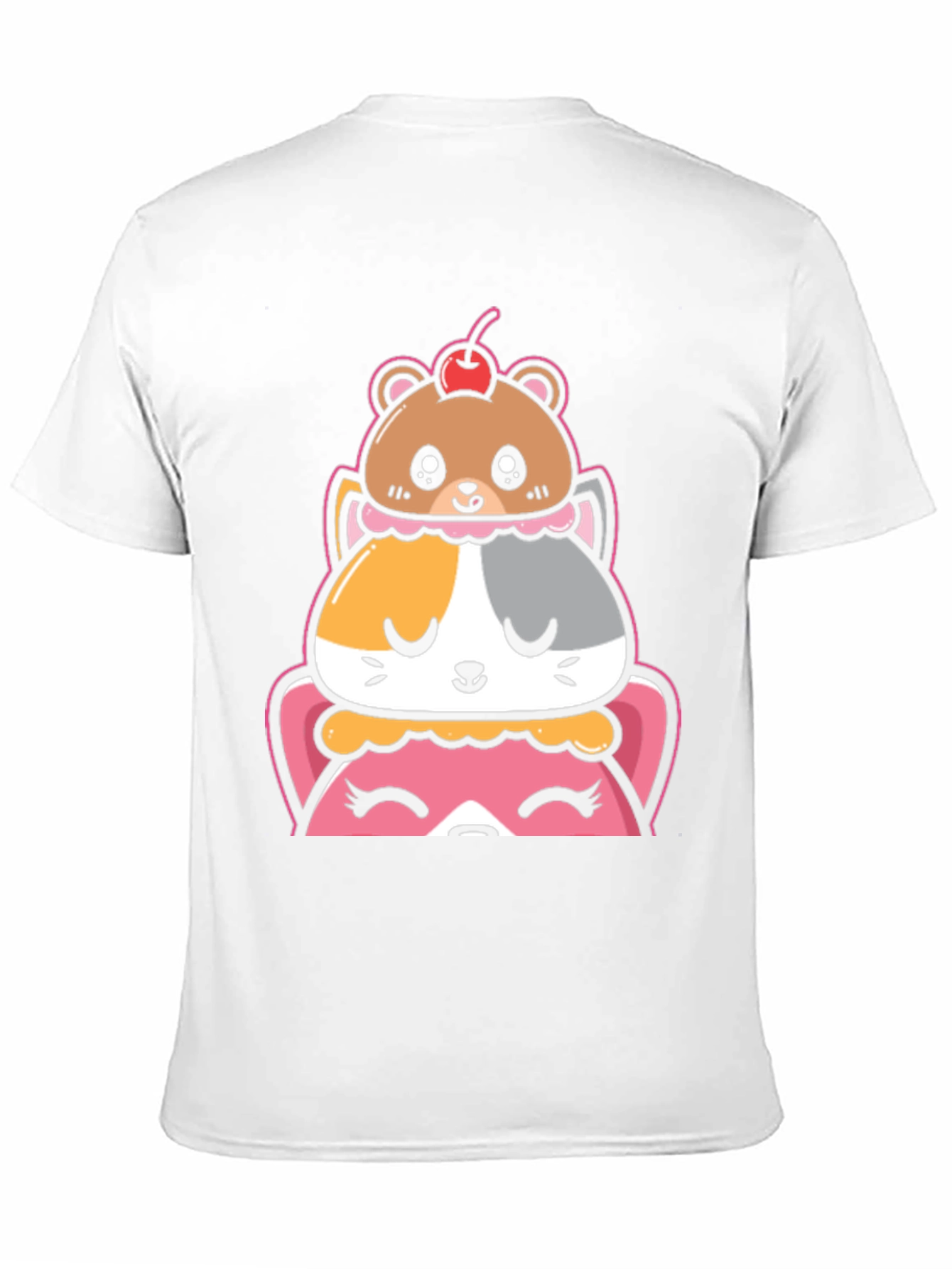 Cute Animal Dessert Stack Graphic Tee