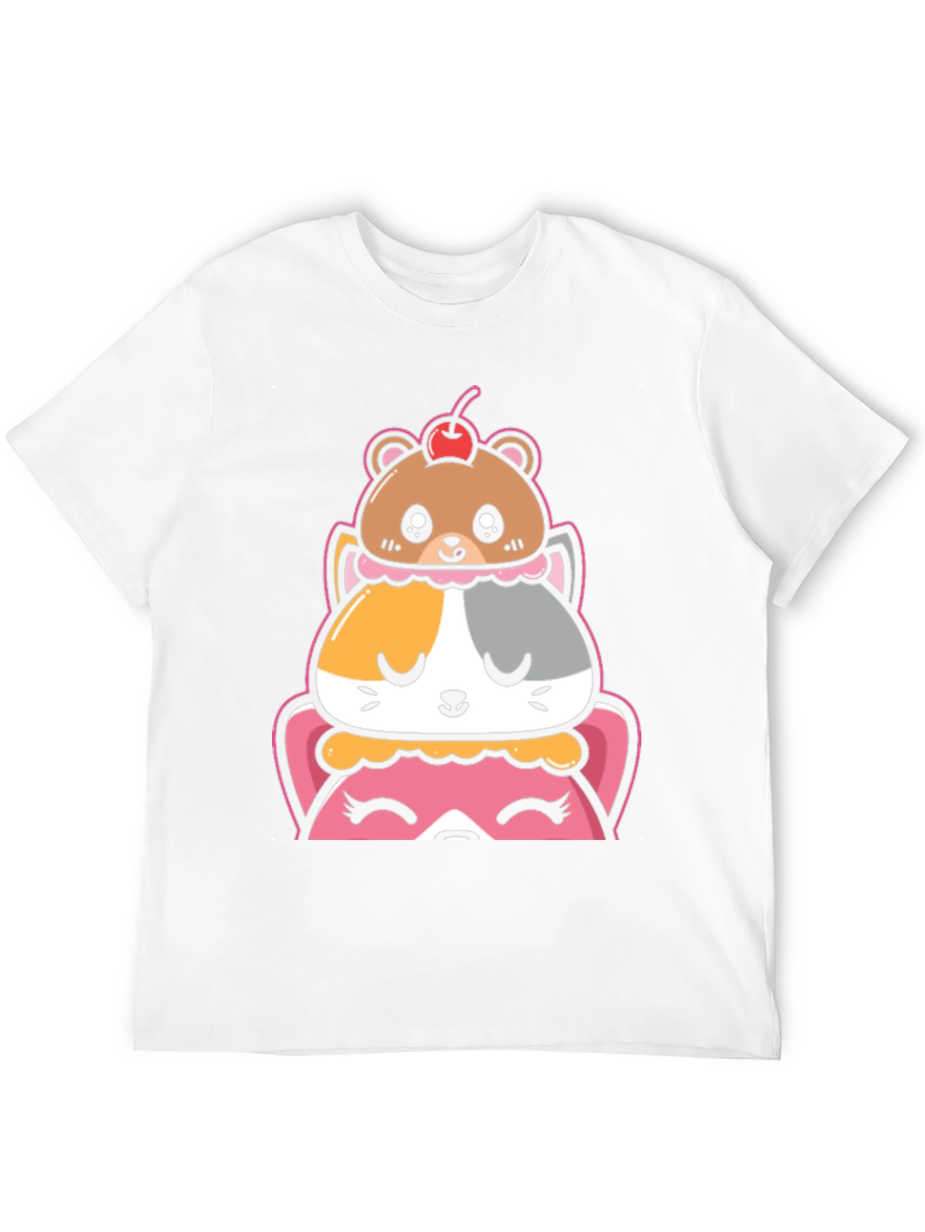 Cute Animal Dessert Stack Graphic Tee