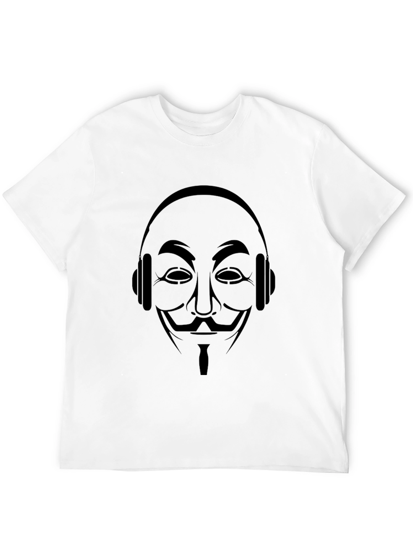 Anonymous DJ Black T-Shirt - Iconic Mask Design