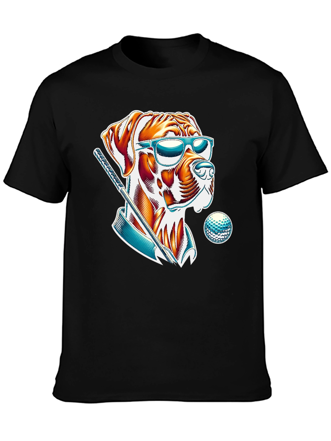 Cool Dog Golfer T-Shirt - Trendy Graphic Tee